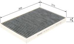 Bosch Filtru habitaclu cu carbon activ BOSCH 1 987 435 577 (1 987 435 577)