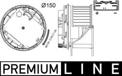MAHLE Ventilator, habitaclu MAHLE AB 263 000P (AB 263 000P)