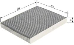 Bosch Filtru habitaclu cu carbon activ BOSCH 1 987 435 596 (1 987 435 596)