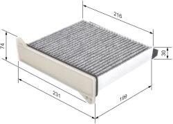 Bosch Filtru habitaclu cu carbon activ BOSCH 1 987 432 426 (1 987 432 426)
