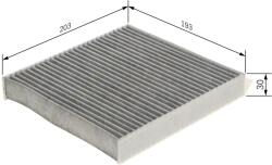 Bosch Filtru habitaclu cu carbon activ BOSCH 1 987 435 584 (1 987 435 584)