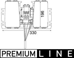 MAHLE Ventilator, habitaclu MAHLE AB 179 000P (AB 179 000P)