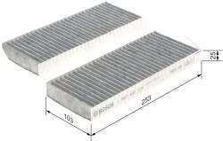 Bosch Filtru habitaclu cu carbon activ BOSCH 1 987 435 534 (1 987 435 534)