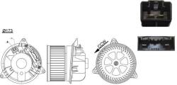 MAHLE Ventilator, habitaclu MAHLE AB 195 000S (AB 195 000S)