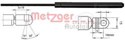 METZGER Amortizor portbagaj METZGER 2110030 (2110030)