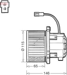 DENSO Ventilator, habitaclu DENSO DEA41017 (DEA41017)