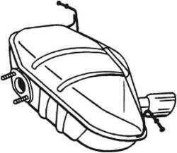 BOSAL Toba esapament finala BOSAL 247-413 (247-413) - fixbox