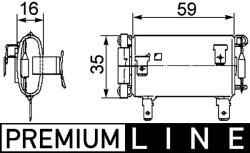 MAHLE Rezistor, ventilator habitaclu MAHLE ABR 14 000P (ABR 14 000P)