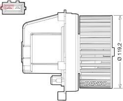 DENSO Ventilator, habitaclu DENSO DEA33003 (DEA33003)