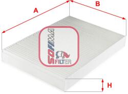 SOFIMA Filtru, aer habitaclu / polen SOFIMA S 3314 C (S 3314 C)