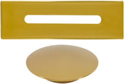  Set c|| capac preaplin și scurgere din oțel pentru cadă freestanding, gold (KGL-001) - casasclipitoare - 205,80 RON