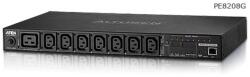 ATEN 20A/16A 8-Outlet 1U PDU Regulat 100-240V 16A C13 C19 3m (PE8208G-ATB-G)