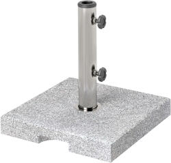 Outsunny Bază pentru Umbrelă din Granit 21 kg, Bază Pătrată pentru Umbrele de Exterior cu Mânere și 2 Butoane Reglabile, Ideală pentru Grădină, Patio, Marginea Piscinei, Gri | Aosom Romania (84D-356V00GY)