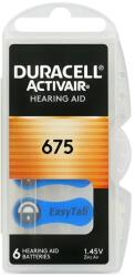 Duracell Hallókészülék elemek, Duracell ActivAir 675/PR44, 6 db (675D6BL)