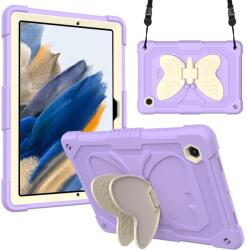  iPad Mini 6 8.3"-os tok pillangós állvánnyal és pánttal, lila (NC000186)