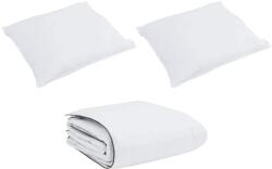 vidaXL Téli takaró párnával 3 pcs Fehér Levegőpárna 3376916 (3376923)