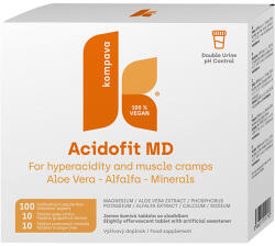 Kompava AcidoFit MD 2 x 10 tablete + 100 buc. hârtii de turnesol, amestec