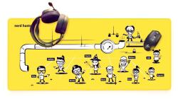 nerd hunters Gaming Mouse Pad - Élj úgy, mint egy igazi Nerdosian (NH_448)