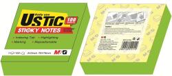 M&G Notite adezive Ustic M&G, 76 x 76mm, verde, 100 file/set AS33U178