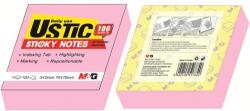 M&G Notite adezive Ustic M&G, 76 x 76mm, roz, 100 file/set AS33U176