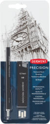 Derwent Blister creion mecanic 0.7mm profesional negru +mine + 2 radiere Derwent (DW2302429)