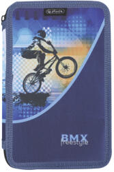 Herlitz Penar neechipat cu 2 fermoare Herlitz 400211286, Motiv BMX (400211286) Penar