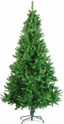  Mesterséges fenyőfa 210 cm, PVC, sötétzöld, fém talp, könnyű felszerelés, természetes megjelenés