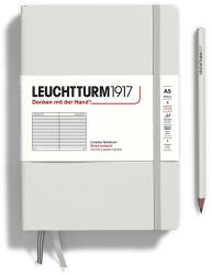 Leuchtturm Caiet a5 dictando coperta rigida gri deschis Leuchtturm (LT367248)