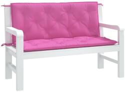 vidaXL 2 db rózsaszín szövet kerti padpárna 120 x 50 x 7 cm 361695 (361695)