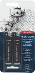 Derwent Blister 2 x mine creion 0.5 hb/2b + 2 radiere pt creion profesional Derwent (DW2302430)