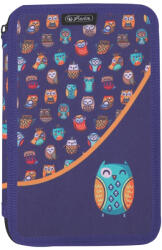 Herlitz Penar neechipat cu 2 fermoare Herlitz 400211291, Motiv Owl (400211291) Penar
