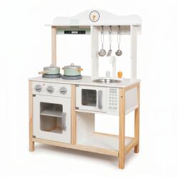Pepita Дървена детска кухня Pepita с аксесоари - Бяла (W10K001)