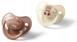 Babyono Suzetă anatomică din silicon Babyono - 0-6 luni, 2 bucăți (5901435417843)