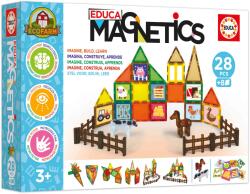 Educa Constructor magnetic Educa - Eco farm, 28 piese (EDU20269) Jucarii de constructii magnetice