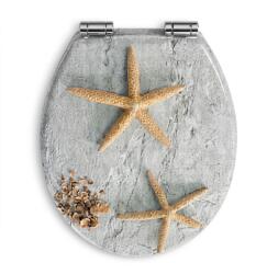 Pepita Capac vas WC MDF cu închidere lentă - Stele de mare (P-786)
