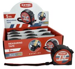 Extol Premium 3155 МЕРНА ЛЕНТА, ГУМИРАНА, С 2 СТОПЕРА, 5 м × 19 мм (3155)