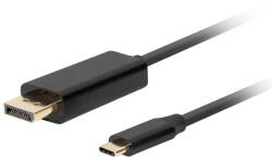 Lanberg черен кабел USB-C M - DisplayPort M, 0, 5 м, 4K, 60 Hz (CA-CMDP-10CU-0005-BK) (CA-CMDP-10CU-0005-BK)
