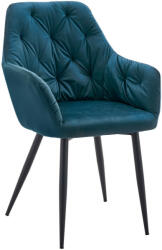  Design fotel, türkiz Velvet szövet, VERIO NEW - pepita