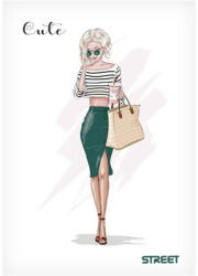 STREET Füzet STREET Cute A/5 54 lapos vonalas (77855)