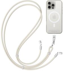Satechi OntheGo Lanyard, USB-C, 60 W PD, 1, 5 m, Homokszín, USB-C nyakpánt kábel (ST-LOTGLW)