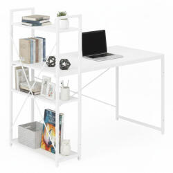 Homelux Íróasztal 120x60 cm 3 Polccal Fehér (TH-SD-5)