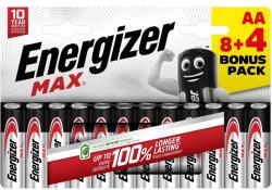Energizer MAX tartós elem AA, alkáli, 12db/csomag E303325100 (E303325100)