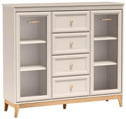  Windsor W-7 vitrin, kasmír / természetes tölgy
