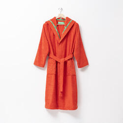 Benetton BE-0880-RD Fürdőköntös kapucnival, L-XL méret, 100% pamut, 360GSM (BE-0880-RD)