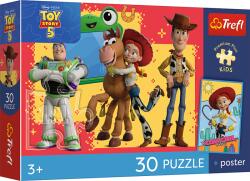 Trefl Trefl, Premium Plus Kids, Toy Story, Aventurile jucariilor, puzzle, 30 piese Puzzle