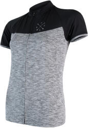 Sensor Tricou de ciclism pentru femei Cyklo Moti Grey/Black M