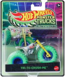Mattel Hot Wheels Monster Trucks: Try-To-Crush-Me sötétben világító kisautó 1/64 - Mattel (JFX08/JCG68)