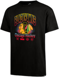 47 Brand Tricou pentru bărbați NHL Chicago Blackhawks Graphic ’47 Drop Shoulder Tee XL