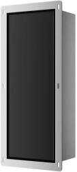 BALNEO Raft incastrat pentru perie WC Balneo Wall Box S otel inoxidabil deschidere stanga finisaj negru 54 cm (B0401020504-01)