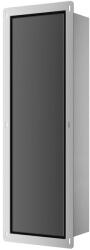 BALNEO Raft incastrat pentru perie WC Balneo Wall Box L si hartie igienica deschidere stanga finisaj negru 68 cm (B0401020505-02)